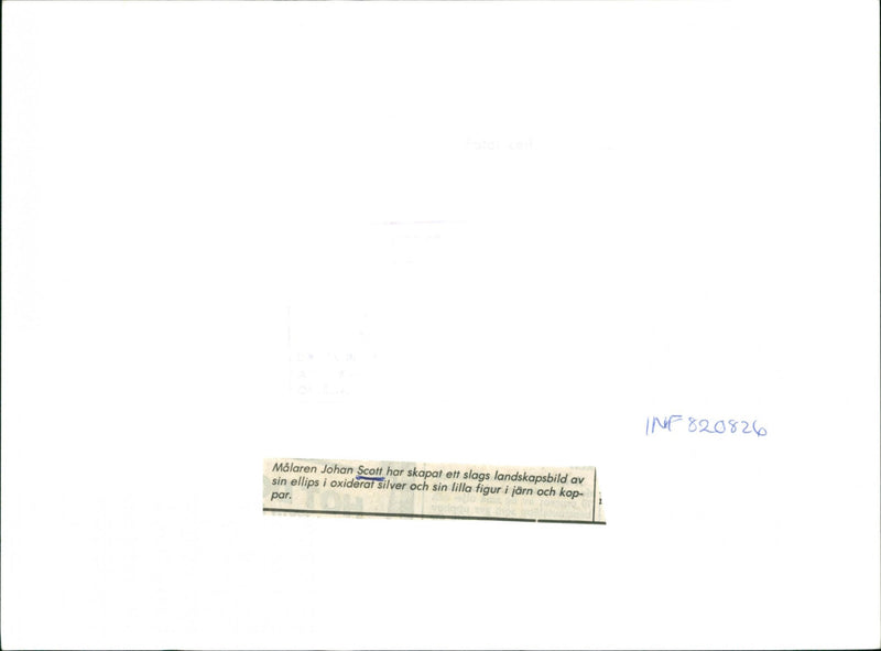 KIND CEATED HAS LANDSCAPE IMAGE JOHAN SCOTT AND LITTLE LEIF JANSSON - Vintage Photograph