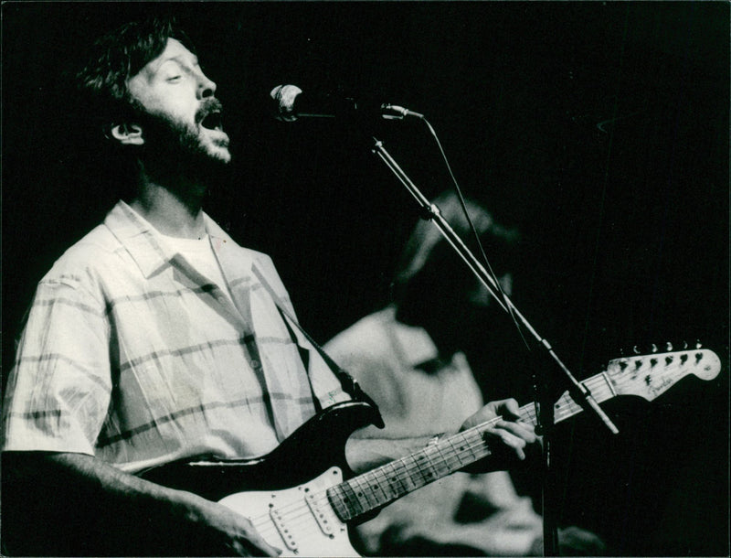 Rock Guitarist, Eric Clapton. - Vintage Photograph