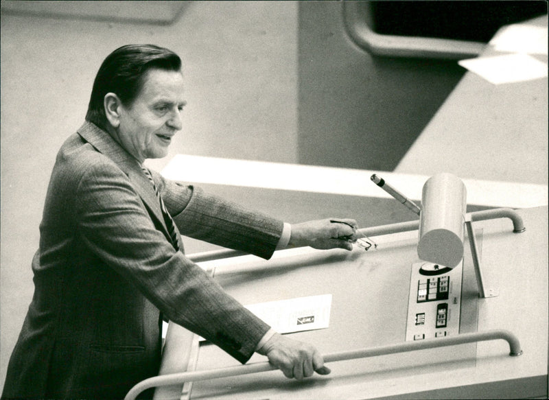 Olof Palme, Politician - Vintage Photograph