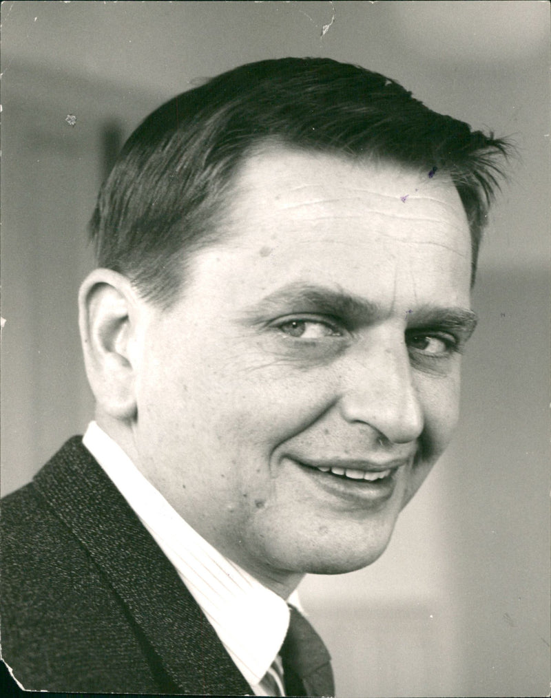 Olof Palme, Politician - Vintage Photograph