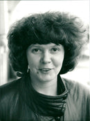 1988 IRINA PHOTO DAIBADE ENGLISH POET RATUSHINSKAJA - Vintage Photograph