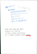 Göran Dyrssen and Betty Tuvén. - Vintage Photograph