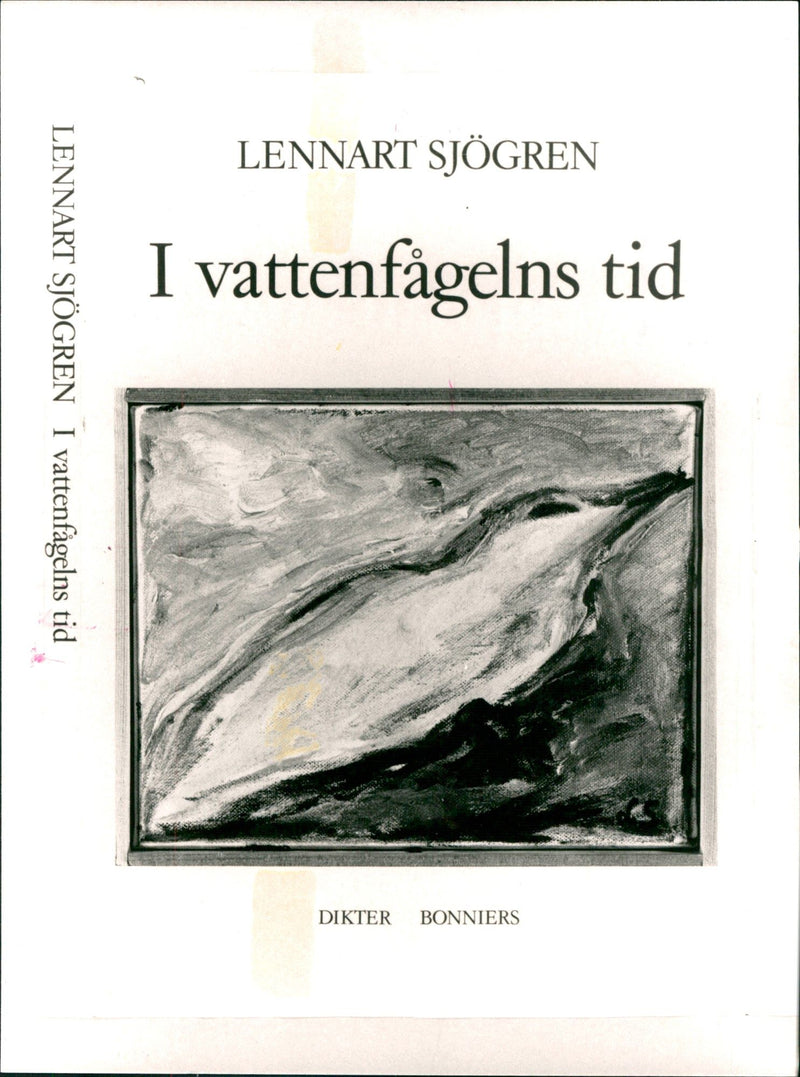 LENNART SJOGREN WATER DICT BONNIERS PER COMES SHO POET - Vintage Photograph