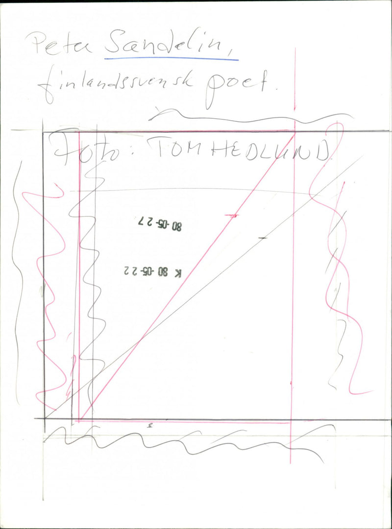 TOM HOTHO SANDELING FINNISH PETA HEDLYNU POET PETER - Vintage Photograph