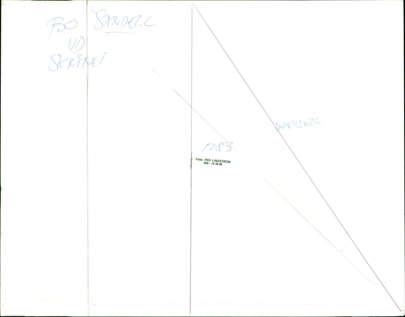 1984 SIRDAL PER WRITER - Vintage Photograph