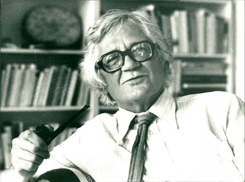 Per Olof Sundman, politician and writer. - Vintage Photograph