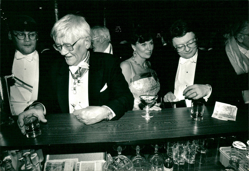 Per Olof Sundman, politician and writer. - Vintage Photograph