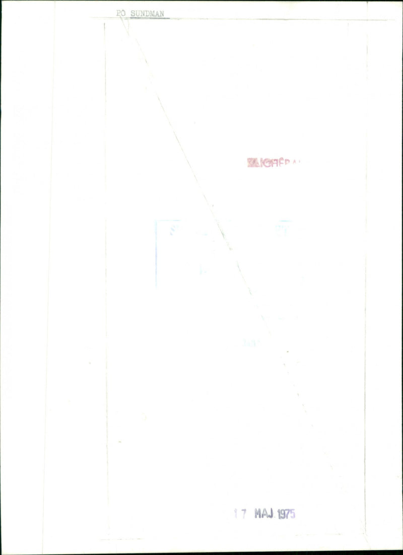 Per Olof Sundman, politician and writer. - Vintage Photograph