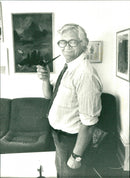 Per Olof Sundman, politician and writer. - Vintage Photograph