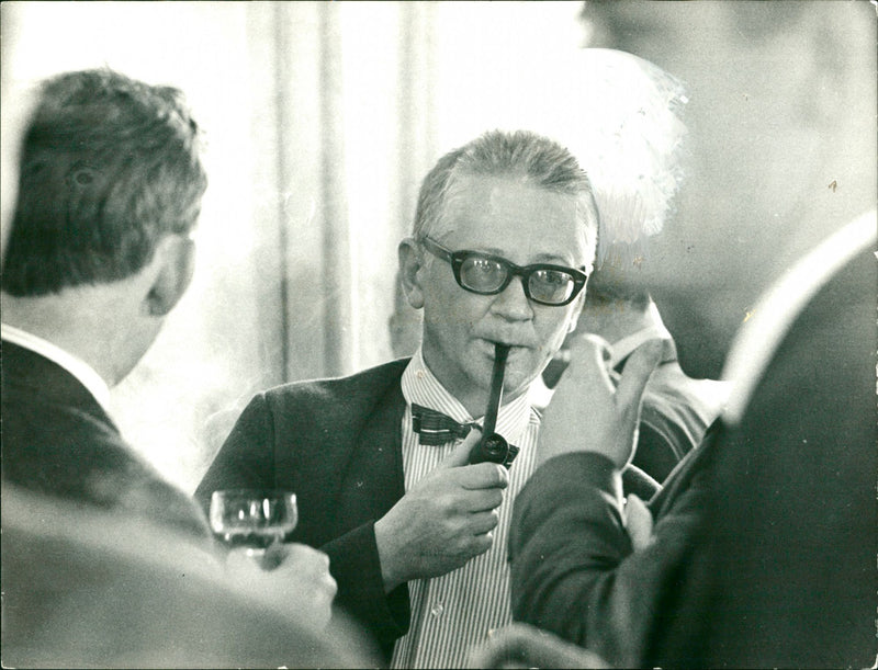 Per Olof Sundman, politician and writer. - Vintage Photograph