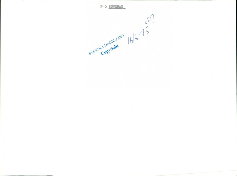 Per Olof Sundman, politician and writer. - Vintage Photograph