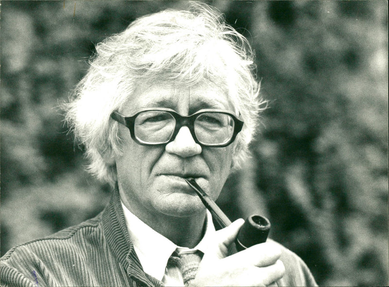 Per Olof Sundman, politician and writer. - Vintage Photograph