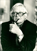 Per Olof Sundman, politician and writer. - Vintage Photograph