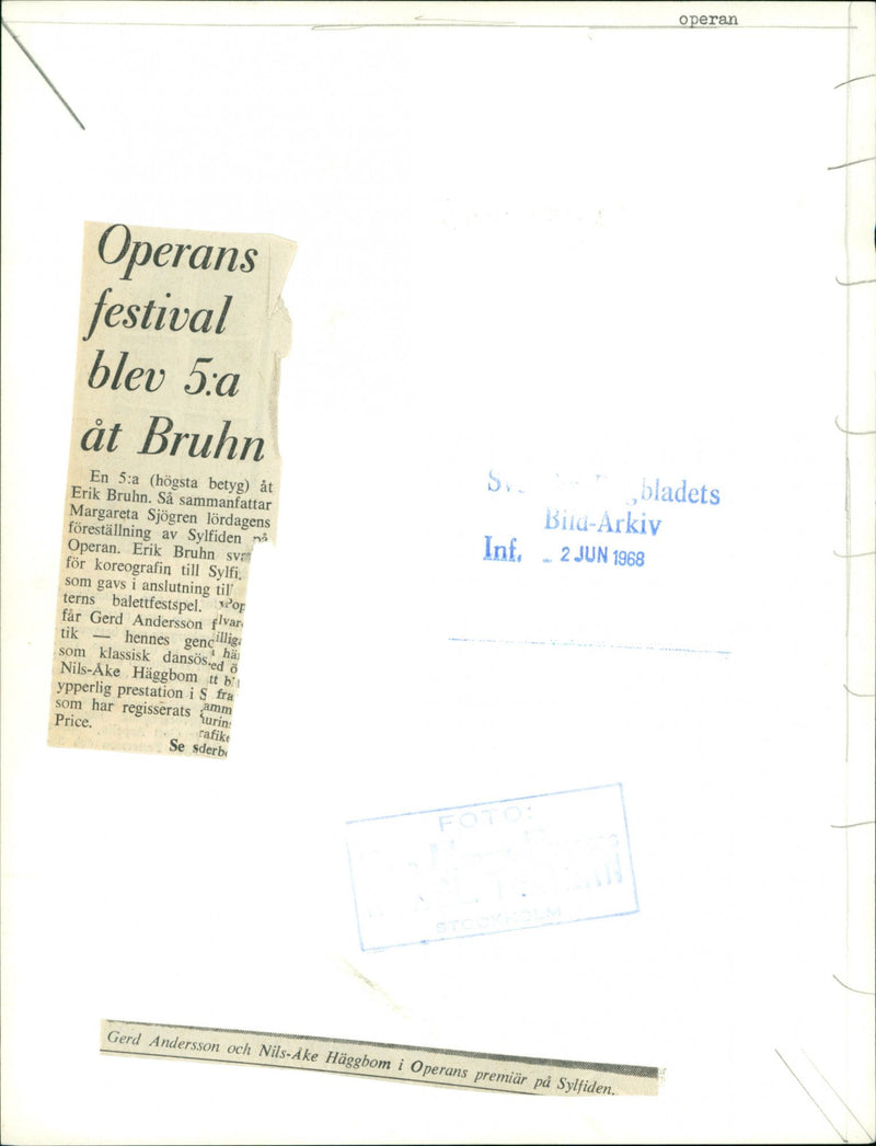 Theater Opera 1968 - Vintage Photograph