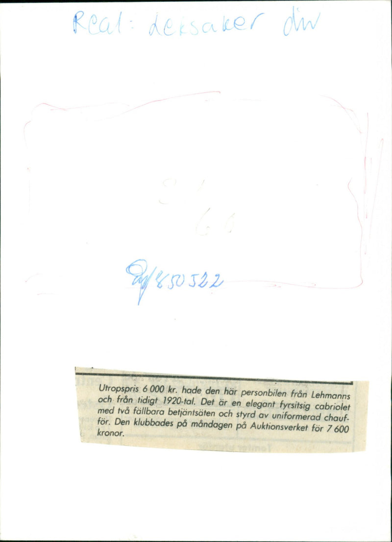 Toys Cars - Vintage Photograph