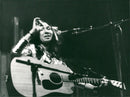 Buffy Sainte-Marie, American-Canadian singer-songwriter. - Vintage Photograph