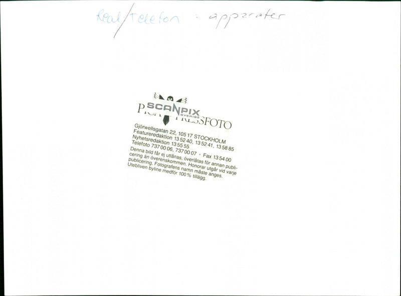 Telephone models and appliances - Vintage Photograph