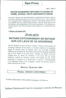 Natan Sharansky besöker synagogan i Moskva - Vintage Photograph