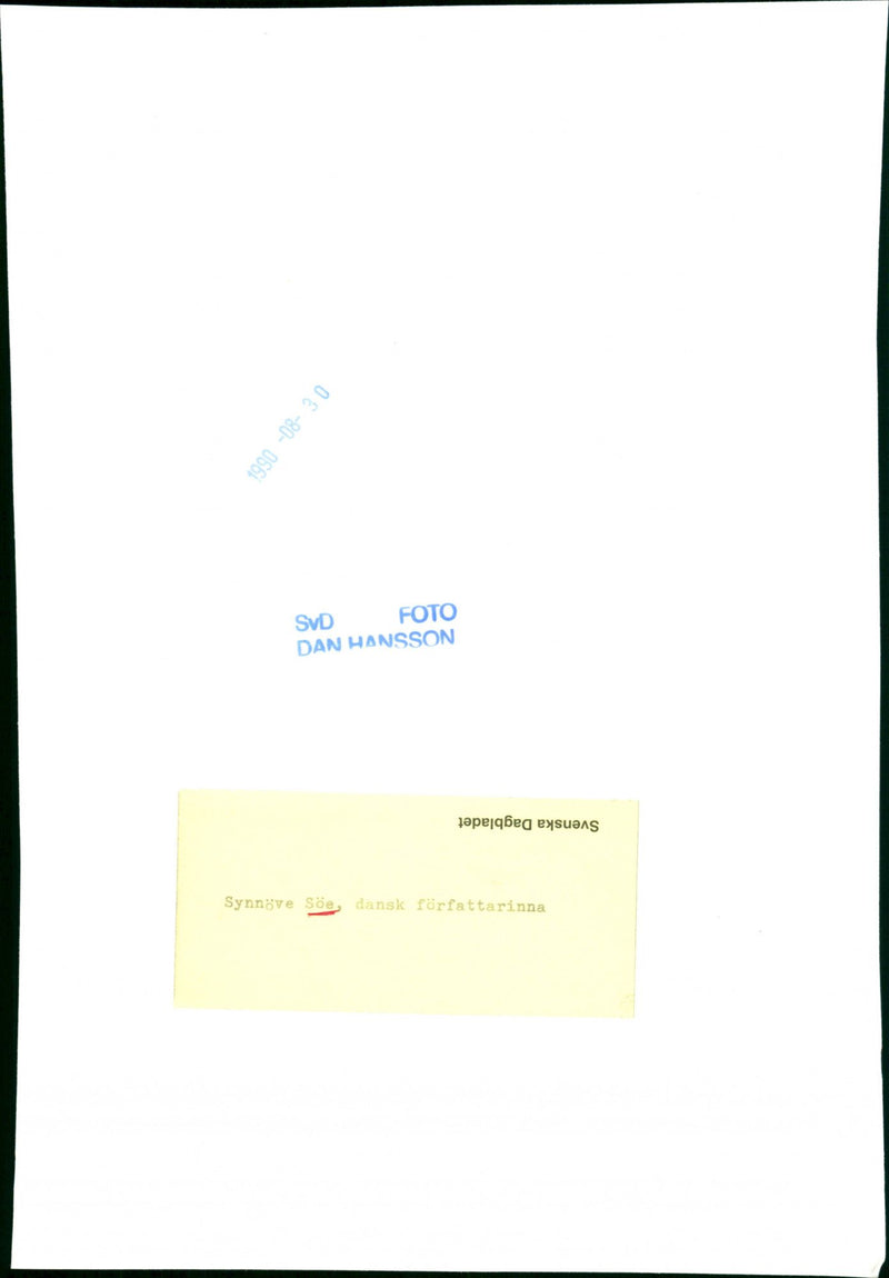 ISH SYNNOVE PHOTO EXSUANS WRITER SOE JAPEJBEG - Vintage Photograph