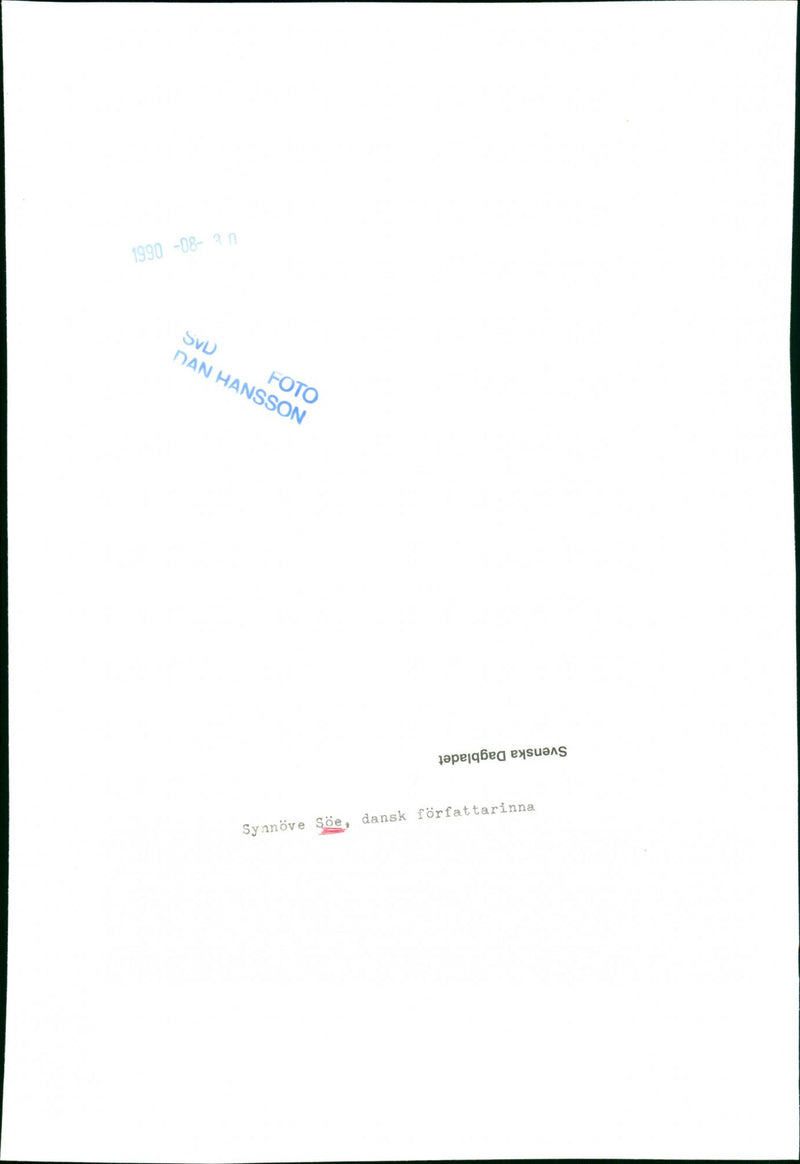 SVD ISH SYNNOVE PHOTO WRITER SOE - Vintage Photograph