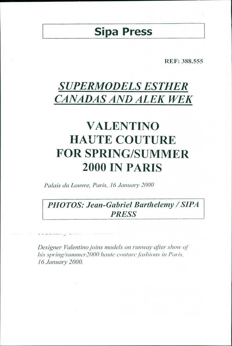 Supermodels Esther Canadas and Alek Wek - Vintage Photograph