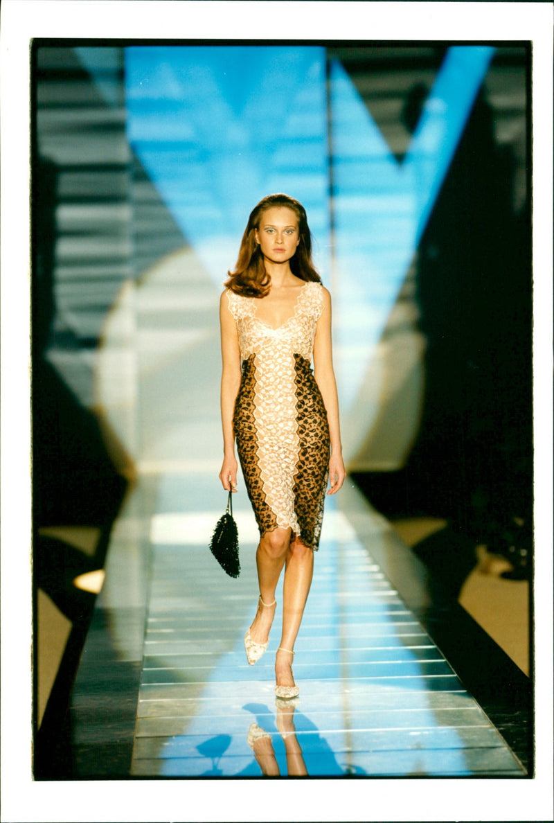 Supermodels Esther Canadas and Alek Wek - Vintage Photograph