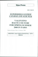 Supermodels Esther Canadas and Alek wek. - Vintage Photograph