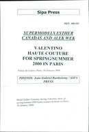 Supermodels Esther Canadas and Alek Wek - Vintage Photograph