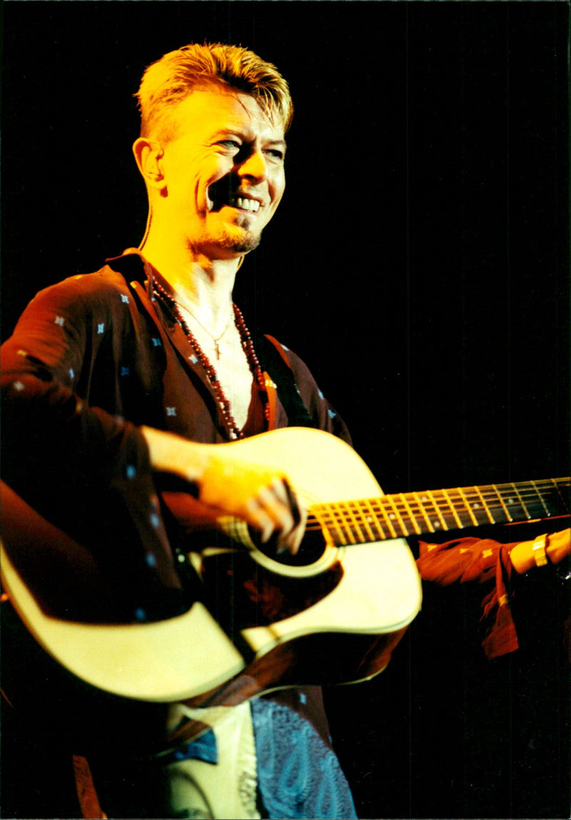 David Bowie Pop. At the Lollipop Festival - Vintage Photograph