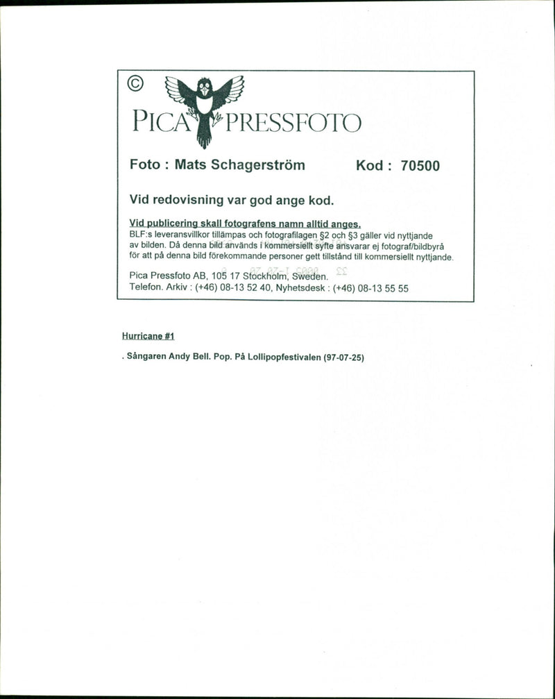 Music Festivals, Lollipop Festival. - Vintage Photograph