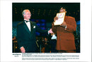 Music Polar prize is awarded to Stevie Wonder and Yannis Xenakis by King Carl Gustaf - Vintage Photograph