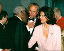 Music Polar award winner Ray Charles and King Carl Gustaf and Queen Silvia in the Berwald Hall - Vintage Photograph