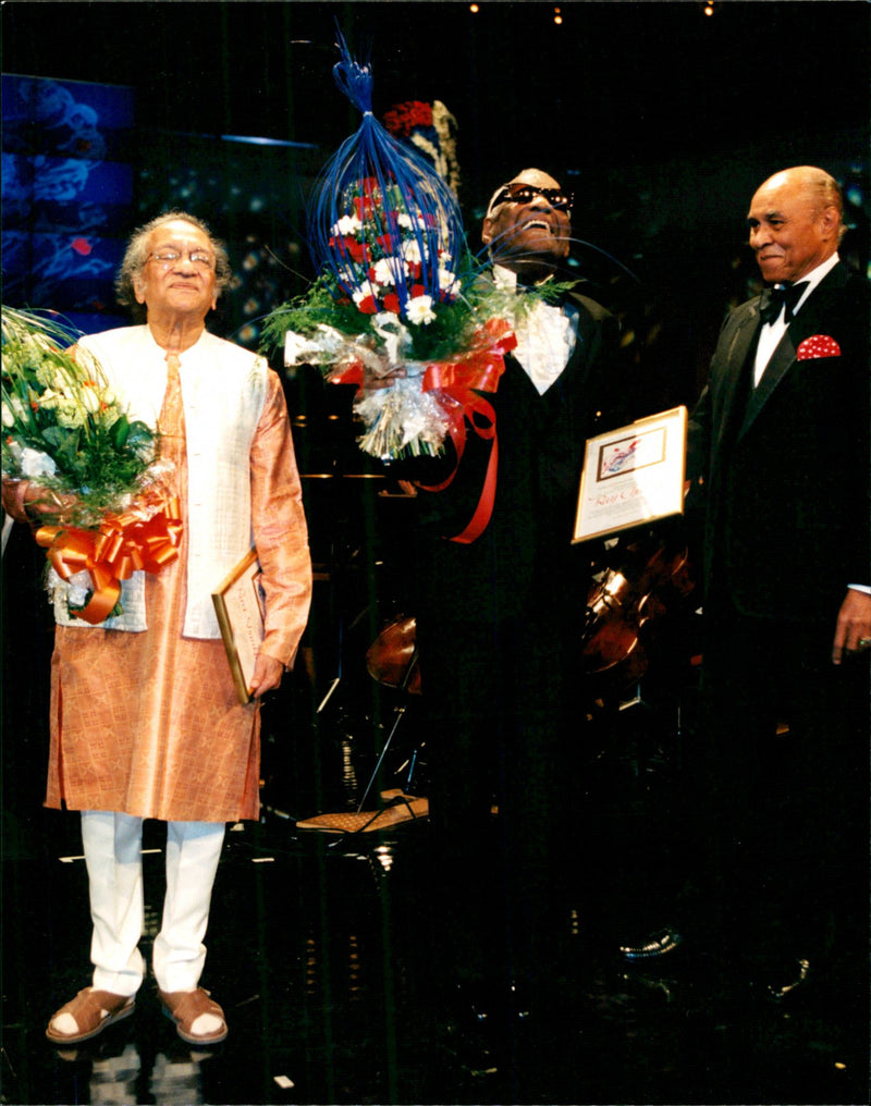 Music Polar award winner Ray Charles - Vintage Photograph