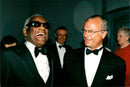 Music Polar award winner Ray Charles and King Carl Gustaf - Vintage Photograph
