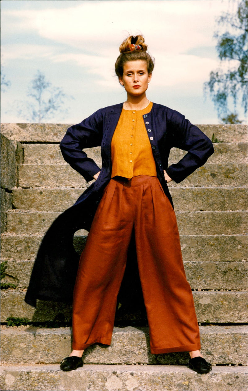 Barbro Grytnäs's Design Presented by a Model - Vintage Photograph