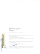 Male Model Wearing A Pants and Loose Tshirt From Ermenegildo Zegna Primavera / Estate 1989 Collection - Vintage Photograph