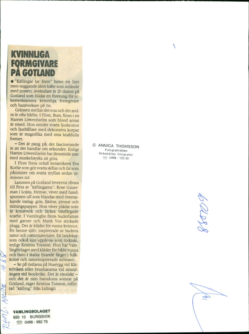 Model Wearing a Loose Striped Tshirt and A Cap in Gotland - Vintage Photograph