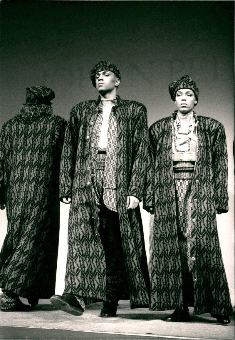 Model Johan Pellams Presenting a Simple Straight Loan Cows - Vintage Photograph