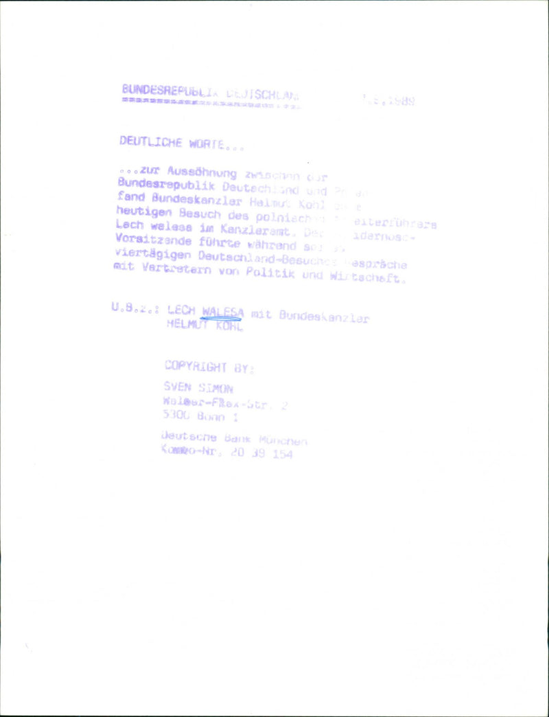 Lech Walesa - Vintage Photograph