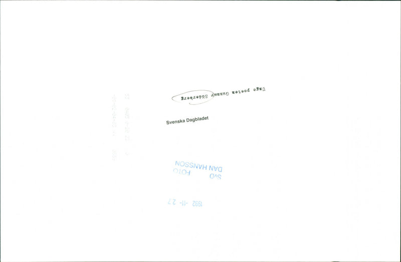 1992 GUNNIR UNGE SODERBERG SVD POETEX GUNNAR PHOTO JAPEQBEGEYSUENS - Vintage Photograph