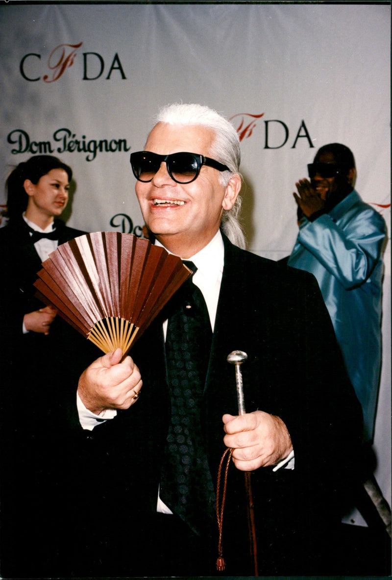 Karl Lagerfeld at the NY Fashion Awards - Vintage Photograph