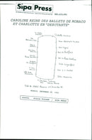 Princess Caroline, Karl Lagerfeld and Princess Charlotte - Vintage Photograph