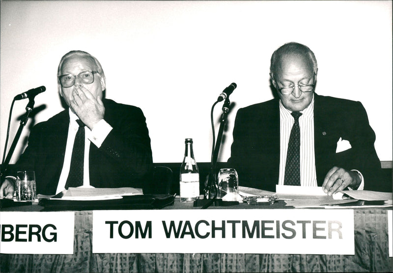 Tom Wachtmeister, CEO of Atlas Copco. - Vintage Photograph