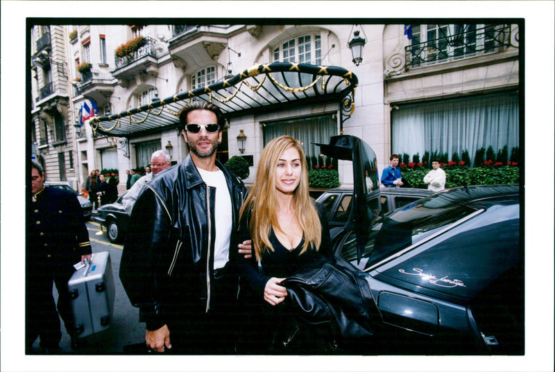 Lorenzo Lamas and wife Shauna Sand - Vintage Photograph