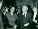Nobel Prize Winner 1978 Isaac Bashevis Singer with His Wife Alma - Vintage Photograph