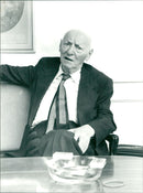 Nobel Prize Winner In Literature 1978 Isaac Bashevis Singer - Vintage Photograph
