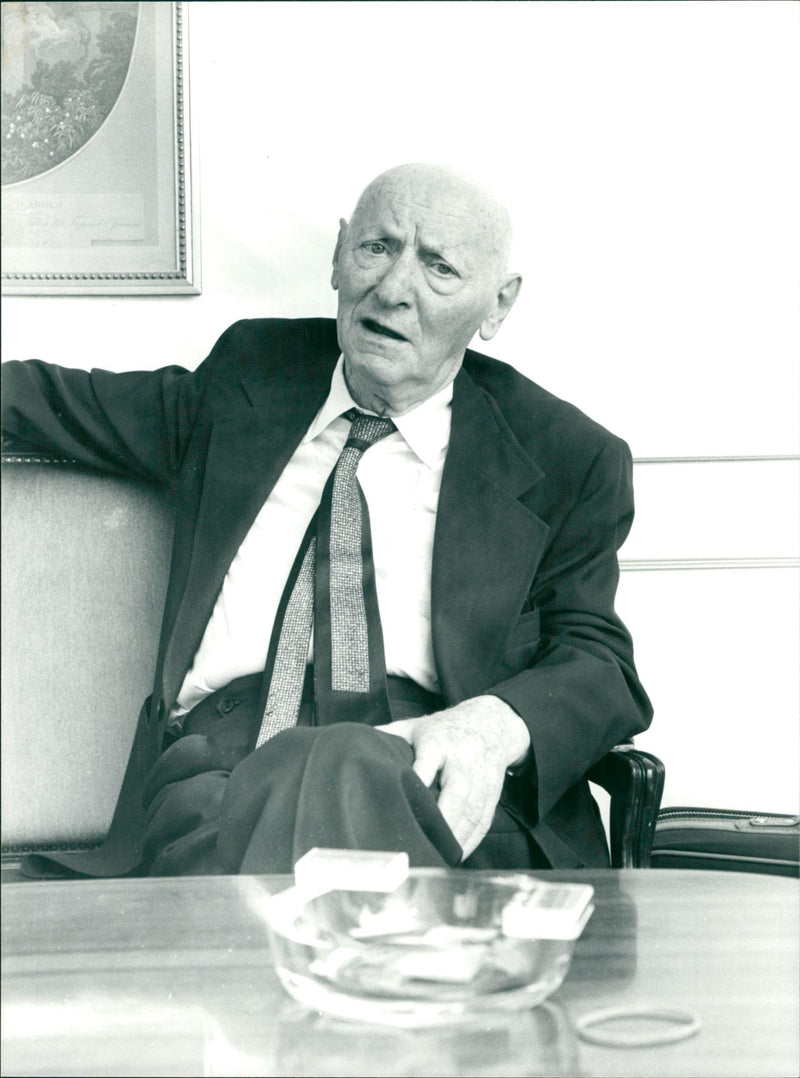 Nobel Prize Winner In Literature 1978 Isaac Bashevis Singer - Vintage Photograph