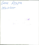 Jazz musician Gene Krupa with signature - Vintage Photograph