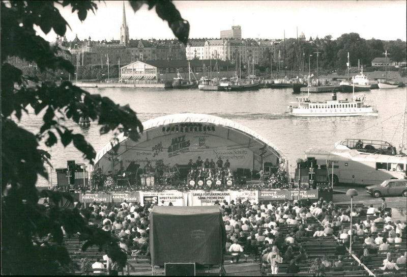 The Hudik Big Band initiated the Skeppsholmen Music Festival - Vintage Photograph