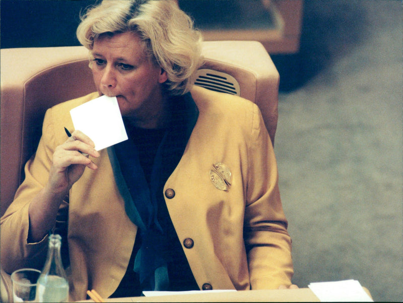 Margareta Winberg, Politician. - Vintage Photograph